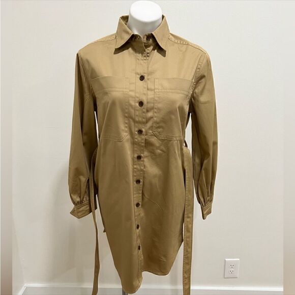 BANANA REPUBLIC TWILL MINI SHIRTDRESS - Picture 3 of 7
